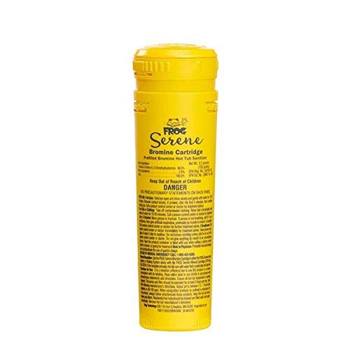 FROG Serene Floating System for Hot Tubs - Quick & Easy Prefilled Hot Tub Sanitizer - Hot Tub Maintenance System with Sanitizing Minerals & Bromine