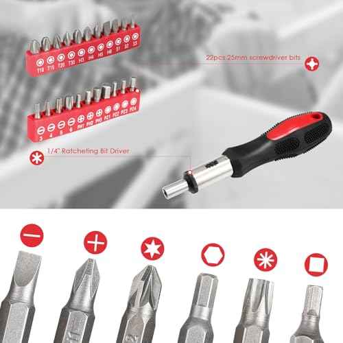 TLGREEN 147 Pieces Tool Set, Tool Kit for Home, Basic Tool Kit with Storage Tool Box, Screwdrivers, Adjustable Wrench, Pliers, Knife,General Household Hand Tool Set for Home, Car, Dorm, Garage