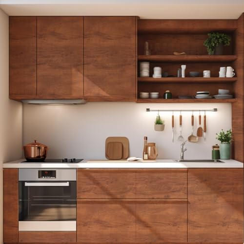 Abyssaly Wood Grain Contact Paper for Shelf, Brown Table Contact Paper Peel and Stick Wallpaper, Adhesivw Decorative Wood Vinyl Peel and Stick Wallpaper for Desk 17.71" X 118"