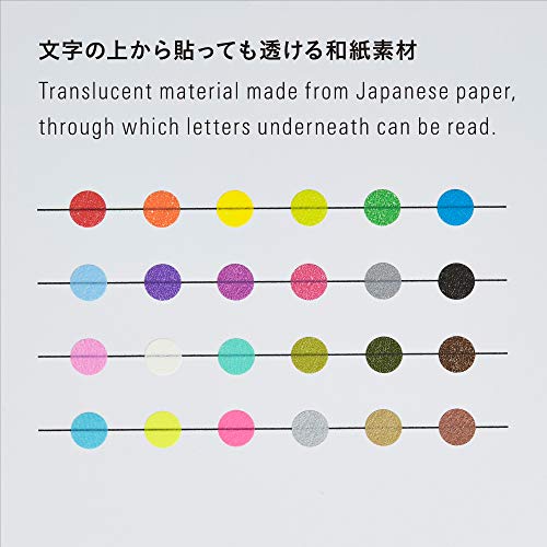 Stalogy S2201 S2 Masking Tape Patches: 0.3" diameter / 60 dots per sheet / 10 sheets per pack / 8mm wide, Shuffle Earth