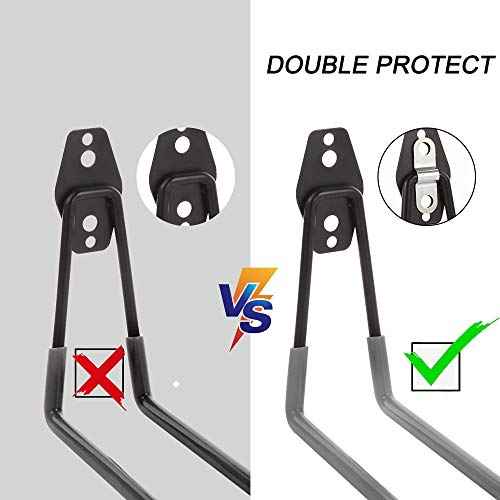 12 Pack Garage Hooks,Wall Hooks Heavy Duty for Home and Warehouse Tool Storage,Hanger Organizer with Steel Reinforced Piece Double Protect (12 Set)