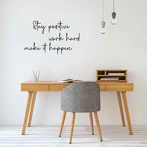 9 Pcs Inspirational Vinyl Wall Decal Stickers Motivational Quote Peel and Stick Positive Saying Wall Art Large Affirmation Decal Removable Decor for Home Office School Classroom