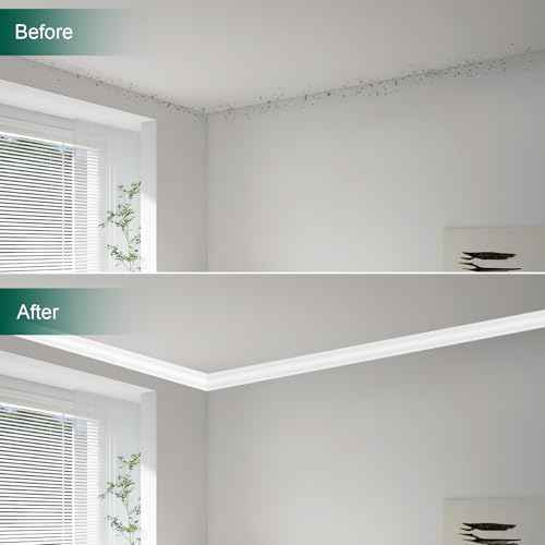 Ceiling Crown Molding Trim 10-Pack 46.9Ft in Total Length, with Base Decorative Ceiling Molding Bars -Install with Glue or Screws, White (Adhesive not Included)