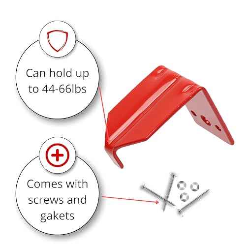 Fire Extinguisher Mount, Wall Hook, Fire Extinguisher Bracket up to 40 lbs Extinguishers, Suitable for Big and Small fire (12 Brackets)