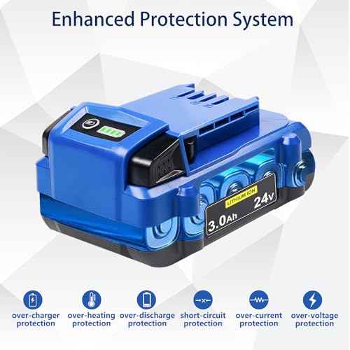 DTK 24V 3.0Ah Replacement for Kobalt 24V Battery Max KB624-03 KB524-03 KB424-03 KB224-03 KB124-03 Lithium Ion Cordless Tools High Capacity Battery