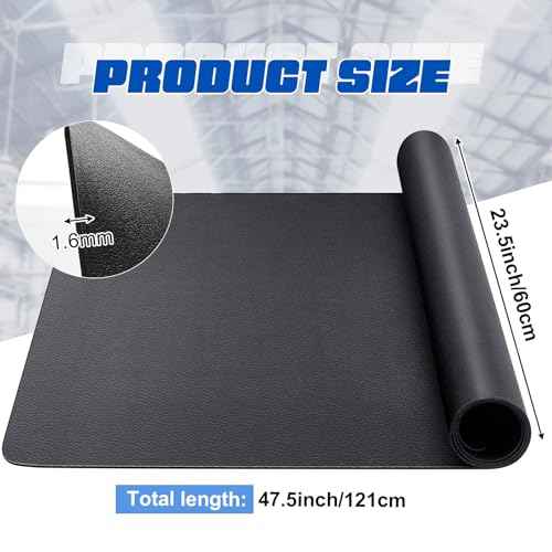2 Pcs Work Bench Mat Top 24 x 48 Inches, PU Leather Workbench Pad Topper, Cuttable, Easy to Clean, Scratch Resistant, Protects Work Bench Tabletop Countertop