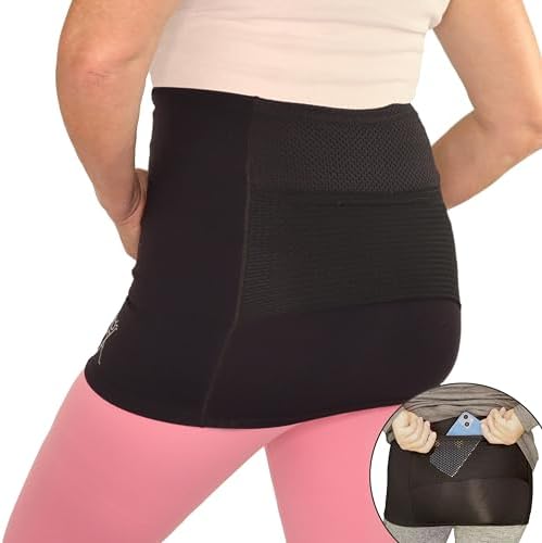 Alki Active® Hip Pain Relief Compression Band for Women - for Sciatic Nerve, Hip Flexor Strain, Torn Labrum, Arthritis, Bursitis, EDS, Fibromyalgia (Medium)