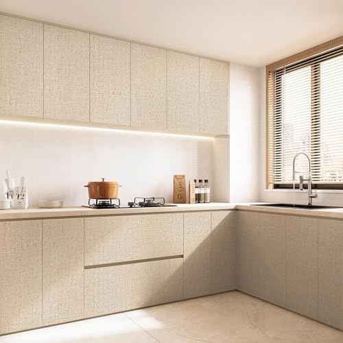 Beige Grasscloth Peel and Stick Wallpaper Textured Contact Paper 15.7inch x 590.6inch Faux Linen Vintage Grasscloth Contact Paper Self Adhesive Removable Wallpaper Vinyl