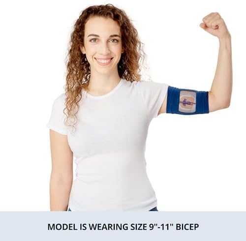 Care+Wear PICC Line Cover – Ultra-Grip PICC Line Sleeve for Upper or Lower Arm with Mesh Viewing Window, Provides Improved Comfort and Security for PICC Line Coverage