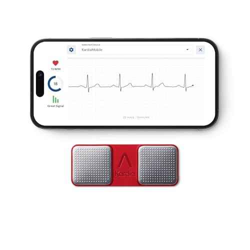 KardiaMobile 1-Lead Personal EKG Monitor ? Record at Home ? Detects AFib & Irregular Arrhythmias ? Easy Results in 30 Seconds ? Works w/Most Smartphones