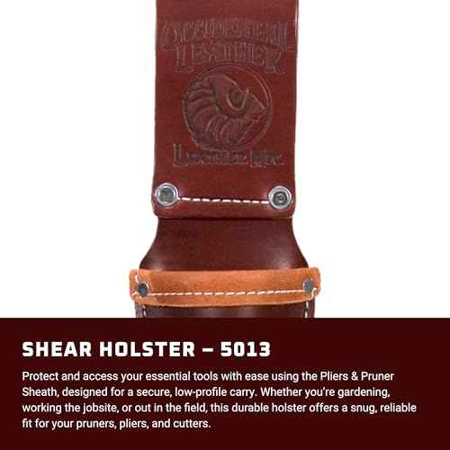 Occidental Leather Shear Holster - Universal Fit - Compact & Lightweight - Fits Up to a 3" Belt - Secure Tool Access - Durable - Made in USA