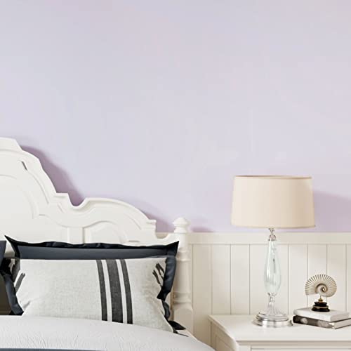 WESTICK Light Purple Wallpaper Solid Color Purple Contact Paper Self Adhesive Removable Viole Peel and Stick Wallpaper for Girls Bedroom Accent Walls Cabinets Dresser Lavender Wallpapers 15.8"x80"