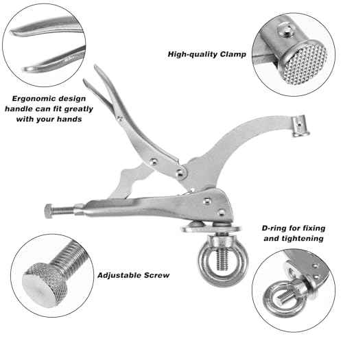2 Pack 9inch Drill Press Locking Clamp, Fix Clamp, Strong Gripping Clip