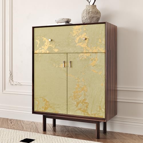 Wallercity Luxury Beige/Gold Marble Contact Paper for Cabinets Countertops Golden Peel and Stick Countertops Vinyl Wrap Waterproof Self Adhesive Marble Wallpaper for Kitchen Table Shelf 15.8''x78.7''