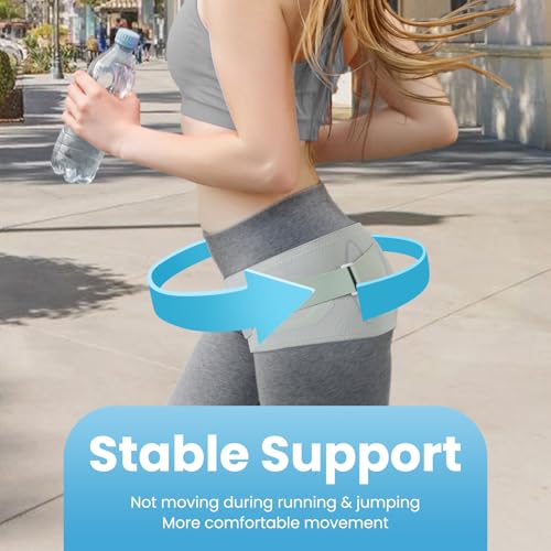 Sacroiliac Belt for Women & Men - Hip Brace for SI Joints Pain Relief, Lower Back & Sciatica Support, Pelvic Stabilizer with Enhanced Compression，SI Belt for Walking, Running，Standing