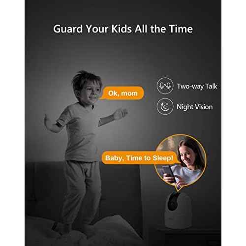 Imou 2K WiFi Security Camera Indoor Pet Dog Baby Camera with AI Human/Motion/Sound Detection, 360¡Æ Wireless IP Home Security Camera, Smart Tracking, Siren, Night Vision, 2-Way Audio, Works with Alexa