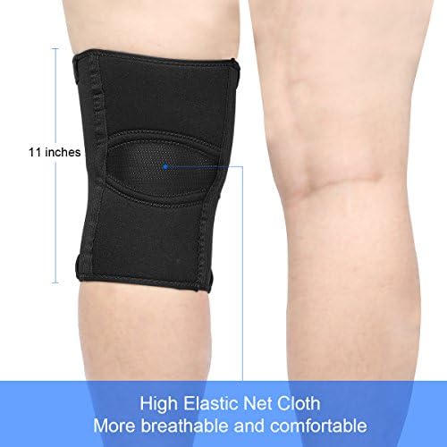 Nvorliy Plus Size Knee Compression Sleeve, Knee Brace for Large Legs Medical Support for Knee Pain Relief, Arthritis, Sports Exercise, Injury & Post-Surgery Recovery, Fit Men and Women (2XL)