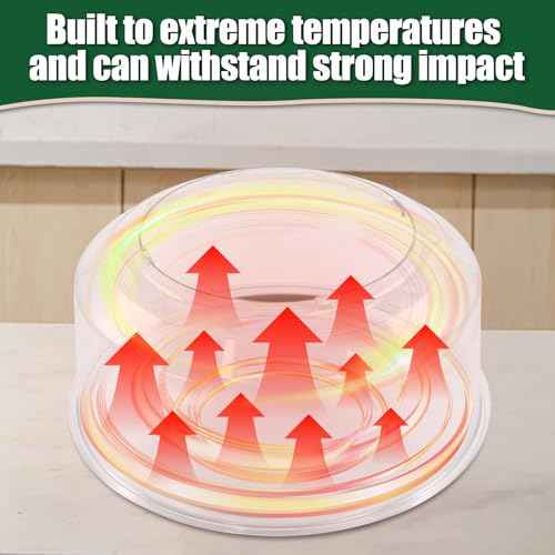 Clear Power Dome Replacement for Nuwave Oven, Plastic Hood Cover for Nuwave Oven Pro Plus, Lightweight Transparent Construction, Impact and Heat Resistant Replacement Dome