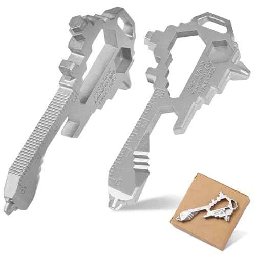 Herda Keychain Multitool ? EDC Tool with 17+ Functions Gifts| Small Bottle Opener keychain with Screwdriver, Wrench, and Box Cutter for Travel, Outdoor, and Everyday Use ? TSA Safe