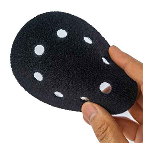 5 inch 8 Hole Premium Hook and Loop Pad Saver for Random Orbital Sanders Pads notably extends The Backing pad¢¥s Lifetime,Multi Hole Pad Protector (1 Pack)
