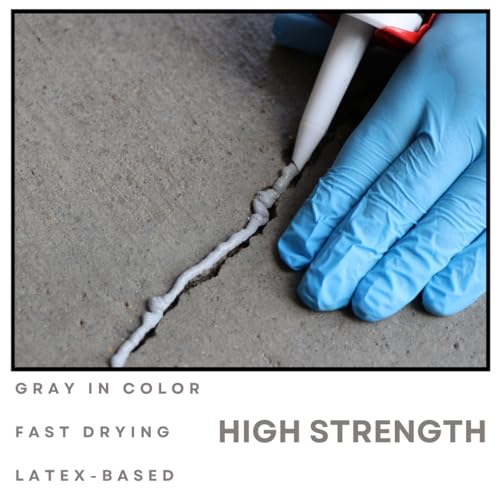Akona Concrete Repair Tube - Liquid Crack Filler, Repair Cement, Cracks, Driveways, Patios, Ready-to-Use, Outdoor and Indoor (10 Ounce, 1)