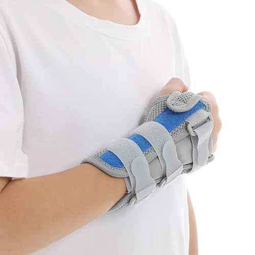 Kids Wrist Support Immobilizer Pediatric Wrist Brace Night Support With Splint To Aid Sprains Strains Support Tendonitis Carpal Tunnel Juvenile Arthritis (Left hand, Small)