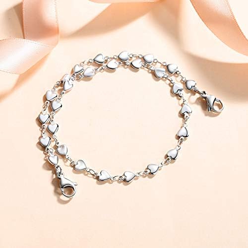 LinnaLove Heart Link Stainless Steel Interchangeable Medical Alert Bracelet