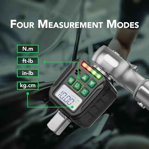 Digital Torque Wrench Adapter Set 1/2" Drive,Electric Wrenches,Snap on Digital Inch Pound Torque Wrench,1/4",3/8" Torque Adapter for Car,Motorcycle & Automotive (12.54-250.8 ft-lb/17-340 Nm)