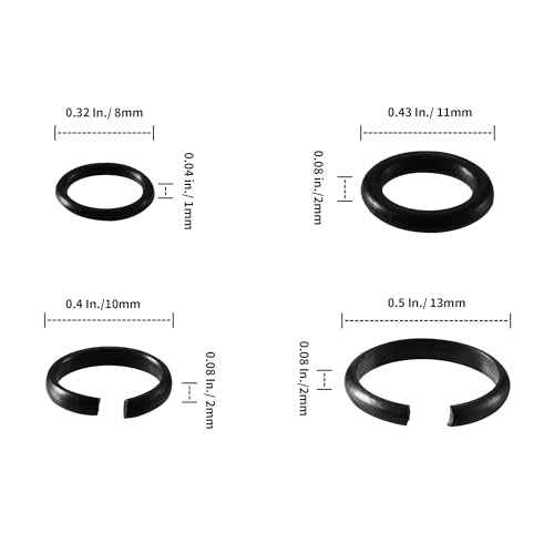 5-Pack 1/2" and 3/8" Impact Retaining Ring Clip With O-Ring for Milwaukee Electric or Pneumatic Impact Wrenches, Includes Anvil Install Tool, Compatible With Cordless and Air Wrenches