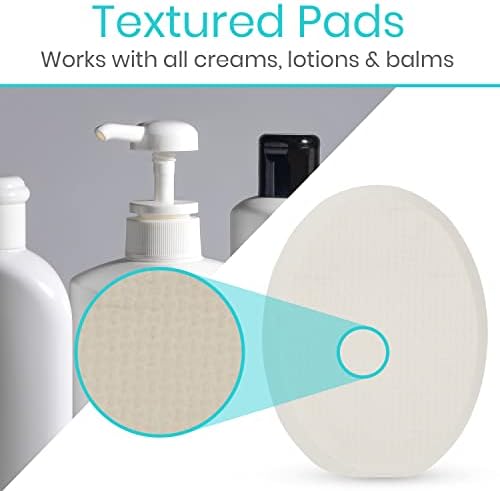 Vive Bendable Lotion Applicator for Your Back - Easily Apply Sunscreen, Self Tanner, Moisturizer, & Cream to Feet, Back, & Body - Long Handled Shower Wand Brush for Women & Men - Reusable, Washable