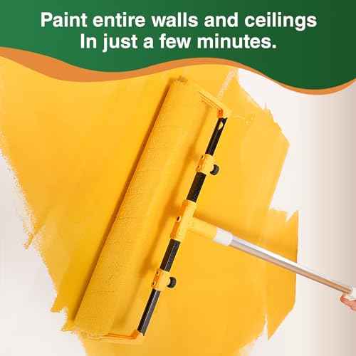 Voomey 18" Paint Roller kit£¬9 Piece 18 inch Paint Roller£¬18 Paint Roller Tray with Liner,Microfiber Paint Roller,Paint kit for House Painting