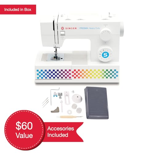 SINGER® Heavy Duty 4411 PRISMA High Speed Sewing Machine + Accessories | 11 Built-In Stitches Deliver 69 Stitch Applications | 50% More Power, 1000 Stitches/Min | Metal Frame, 4-Step Buttonhole