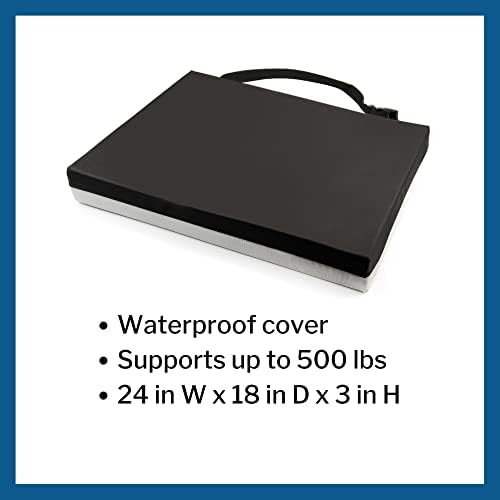 McKesson Seat Cushion for Wheelchairs and Office Chair, Foam/Gel, 24 in x 18 in x 3 in, 4 Count