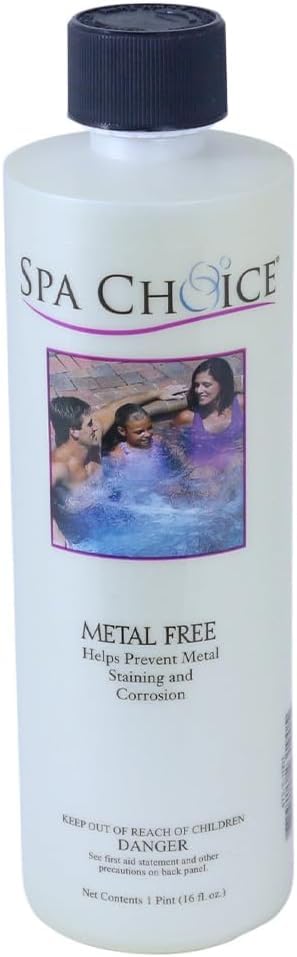 SpaChoice 1-Pint 2-Pack Premium Metal Free, Metal Gone for Spa Hot Tub, Made in USA