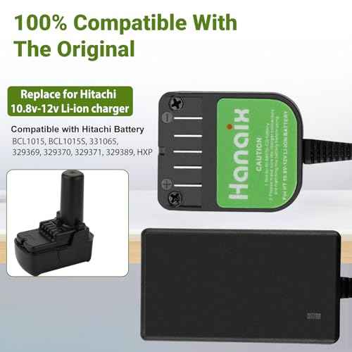 3.5Ah Battery and Charger for Hitachi 10.8V-12V BCL1015 Battery BCL1015 BCL1015S 331065 329369 329370 329371 329389