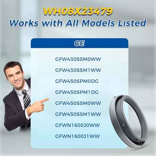 Upgraded WH08X23479 Washer Door Boot Seal for GE Washing Machine, Replacement Part 4467230 AP6032732 PS11763264 EAP11763264