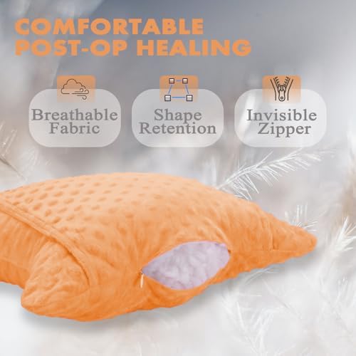 Hysterectomy Pillow with Pocket, Hysterectomy Recovery Abdominal Pillow, Post Surgery Pillow for Abdomen, C-Section Recovery Pillow, Mastectomy, Tummy Tuck, Hernia, Abdominal Surgery Must Haves