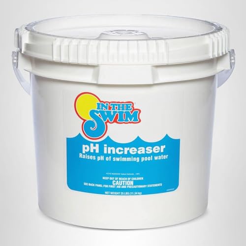 In The Swim pH Increaser for Pools - Granular 100% Sodium Carbonate (Soda Ash) to Raise pH Up - 25 Pounds