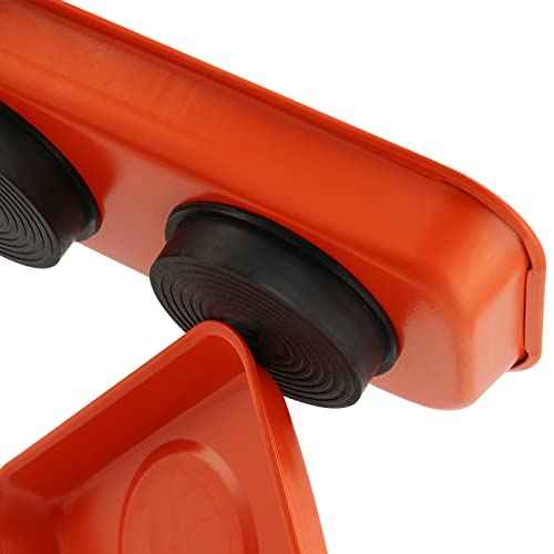 10 Piece Orange Magnet Screw Tray Set, Small Stainless Steel Magnetic Trays, Metal Magnetic Tool Tray Magnetic Socket Trays for Small Parts, Bolts, Pins Tools Organization, 2 Sizes