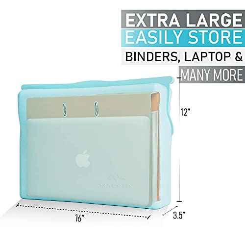 Large Silicone Waterproof and Heat Resistant Bag- Airtight Zip Closed Seal Pouch, Fireproof & Water Proof Safe Storage Holder for Cash, Passport, Laptop, Folder, Important Legal Documents & Valuables
