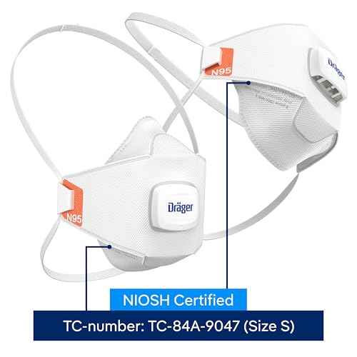 Dr?ger X-plore 1950 V N95 respirator mask with exhalation valve | NIOSH-approved respirator mask