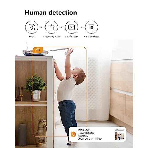 Imou 2K WiFi Security Camera Indoor Pet Dog Baby Camera with AI Human/Motion/Sound Detection, 360¡Æ Wireless IP Home Security Camera, Smart Tracking, Siren, Night Vision, 2-Way Audio, Works with Alexa
