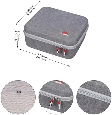 FBLFOBELI Hard Storage Case Compatible with OMRON Platinum BP5450/10 Series BP7450/Gold BP5350/7 Series BP7350 Blood Pressure Monitor with Upper Arm Cuff, Case Only (Grey)