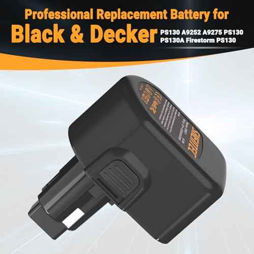 Shentec 3500mAh 12V Replacement for Black & Decker 12V Battery PS130 A9252 A9275 PS130 PS130A Firestorm PS130 Power Tool Battery Packs