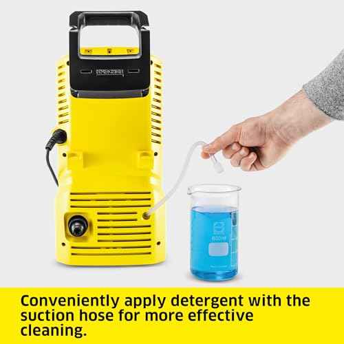 K?rcher Pressure Washer K 1, Max 1.45 GPM, 1700 PSI, Trigger Spray Gun & Vario Power Spray Wand - for Cars, Bikes, Deck, Driveways, Siding, Patios
