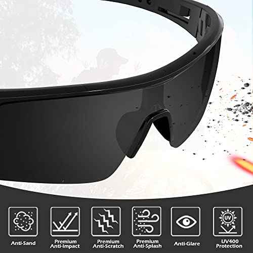 Tinted Safety Glasses for Men Women, Safety Goggles Impact Resistant, ANSI Z87.1+ UV400 Eye Protection, Anti Scratch