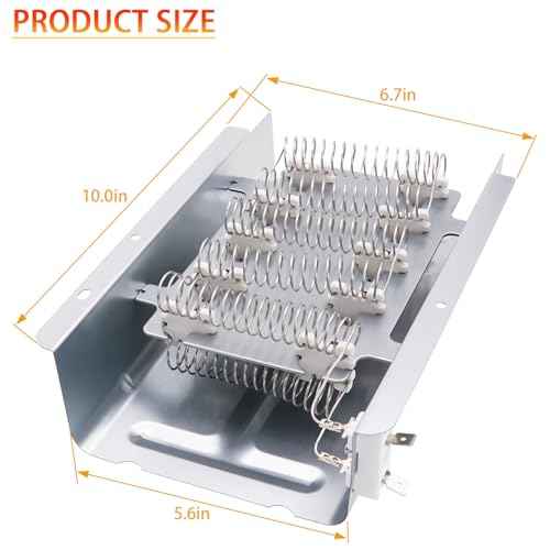 Dryer Heating Element Kit Replace for Estate EED4400WQ0 EED4400WQ1 EED4100WQ0 TEDX640PQ0 EED4300TQ0 EED4300SQ0 TEDS840PQ0 TEDS840JQ2 TEDX640JQ1 EED4300VQ0 EED4300VQ1 EED4400SQ0