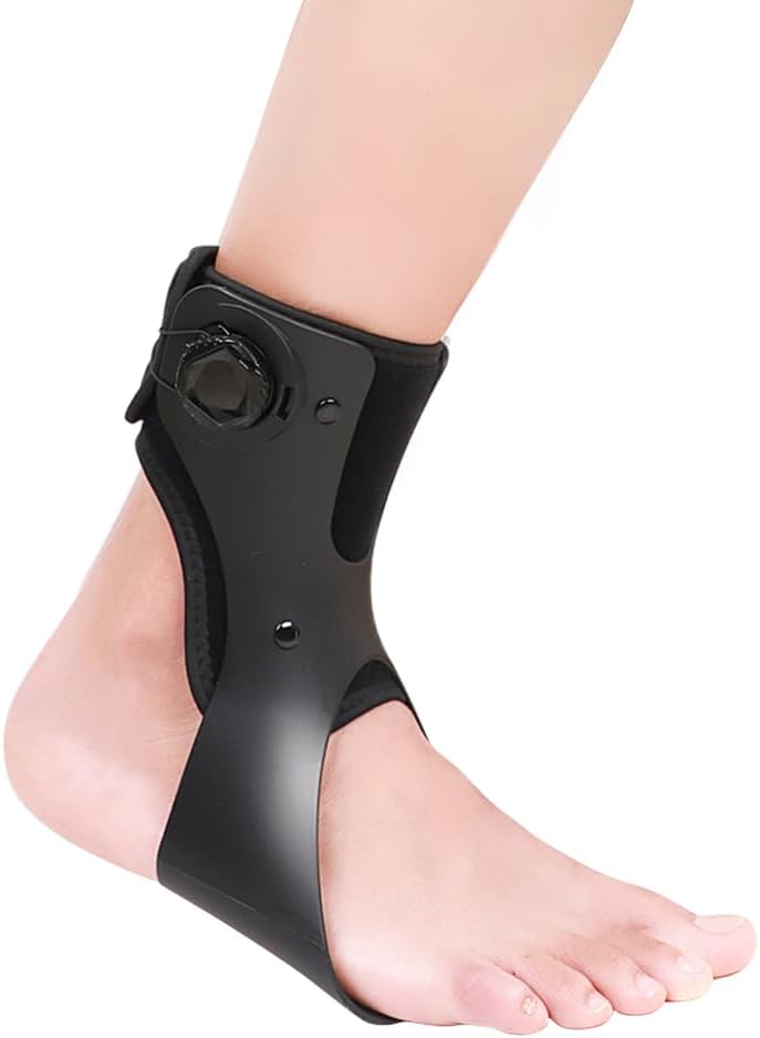 Laway Upgrade AFO Foot Drop Brace - Ankle Stabilizing Orthosis for Neurological Recovery, Men/Women Gait-Improving Brace, Shoe-Compatible, Stabilizes Ankles & Aids Post-Injury Rehab(Left, Medium)