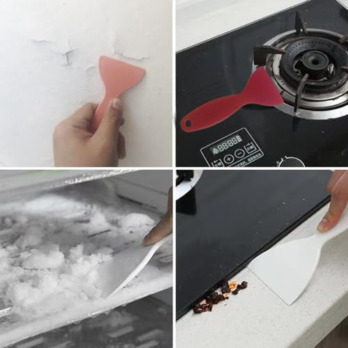 12pcs Thickened Scraper Tool Multiple Purposes Plastic Scraper Putty Knife removal shovel Tool Set (Multicolor)