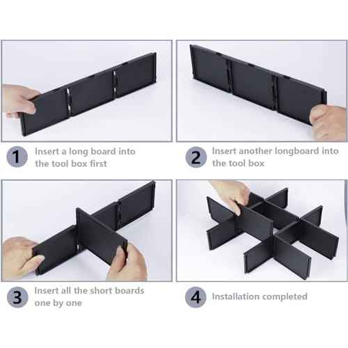 48-22-8473 Packout Dividers For Milwau-kee Packout 3 Drawer Dividers Tool Box (Black-3 Pack)